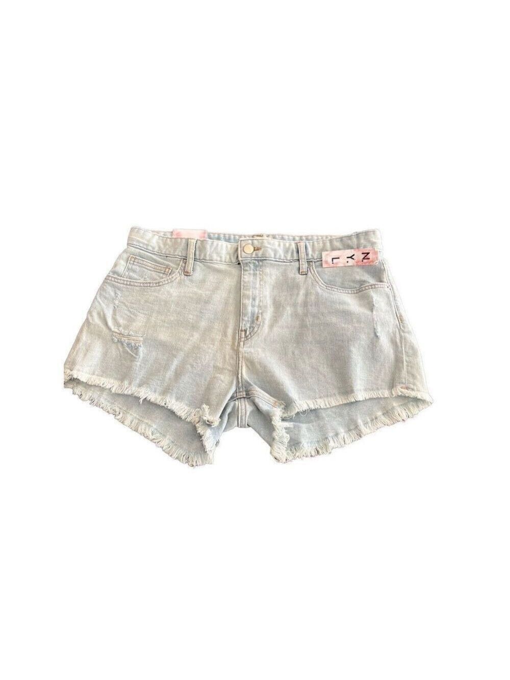 New York Laundry Vintage High Rise Light Wash Womens Denim Shorts size 13